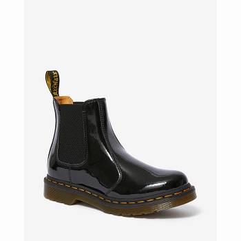 Dr Martens 2976 Patent Kožené - Cierne Chelsea Cizmy Damske, DR0272